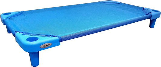 お昼寝コット スタンダードサイズ スタッキング式 COOL KIDS｜午睡コット 保育園 託児所 お昼寝保育 お昼ねコット おひるねコット  小さいサイズ ミニタイプ 簡易ベッド 小型ベッド  ベビーベッド 幼稚園 お昼ね保育 メッシュシート 省スペース 組立 ローベッド ミニベッド コンパクト