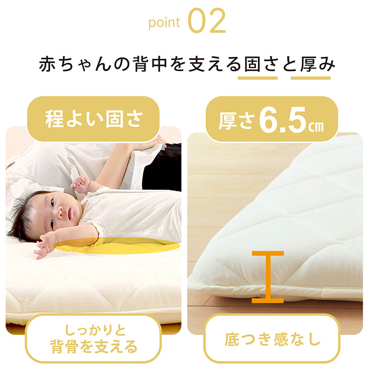 添い寝敷き布団 ベビーマットレス 赤ちゃん ベビー布団 固綿入り しっかり敷きふとん お昼寝布団 セミダブル (120×200cm) 敷布団 幼稚園 保育園 おひるね 無地 新生児 くすみグレー 抗菌 防臭 防ダニ 添い寝 添寝 広々 日本製 出産準備