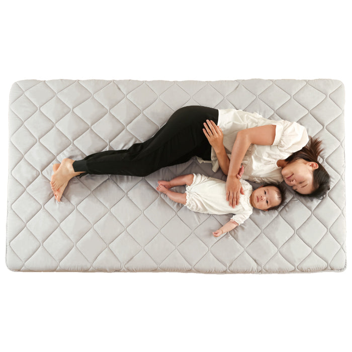 添い寝敷き布団 ベビーマットレス 赤ちゃん ベビー布団 固綿入り しっかり敷きふとん お昼寝布団 セミダブル (120×200cm) 敷布団 幼稚園 保育園 おひるね 無地 新生児 くすみグレー 抗菌 防臭 防ダニ 添い寝 添寝 広々 日本製 出産準備