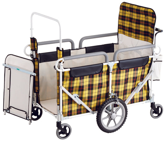 お散歩カート 五十畑工業 多人数用ベビーカート チャイルドエアバス 6〜8人乗りタイプ 保育園 託児所 大型ベビーカー 施設向け 折りたたみ 日本製《ノーパンクタイヤ標準装備》