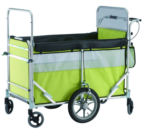 お散歩カート 五十畑工業 多人数用ベビーカート ロングライトバス 6〜8人乗り ノーパンクタイヤ 避難車 保育園 託児所 大型ベビーカー 施設向け 折りたたみ 日本製