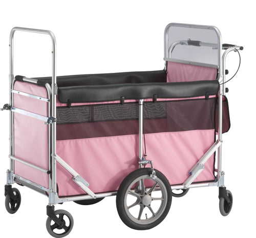 お散歩カート 五十畑工業 多人数用ベビーカート ロングライトバス 6〜8人乗り ノーパンクタイヤ 避難車 保育園 託児所 大型ベビーカー 施設向け 折りたたみ 日本製