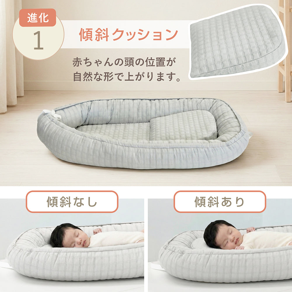 ベッドインベッド 長く使える ベッドインベッド 赤ちゃん ベビーインベッド 新生児 ベビーベッド マットレス ベビー布団 イブル 添い寝 綿 寝返り防止 ベビー オムツ替え おしゃれ ベッドインベッド 持ち運び  寝かしつけ 丸洗い かわいい 高さ調整可能  LILIANA/リリアナ