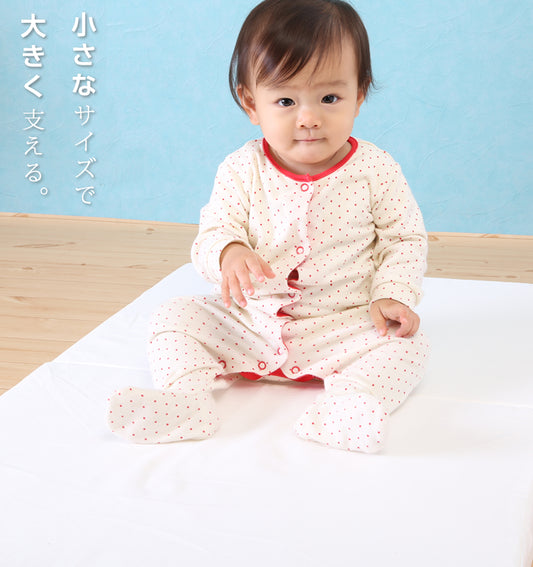 ミニサイズ 小さなサイズで大きく支える 赤ちゃんを支える4.5cm厚のしっかりマットレス 適度な硬さで赤ちゃんの背骨をサポート 敷きふとん 【ベビーお昼寝サイズ(60×90cm)】 ベビー布団 敷布団 ベビーマットレス お昼ね おひるね 硬め 固め