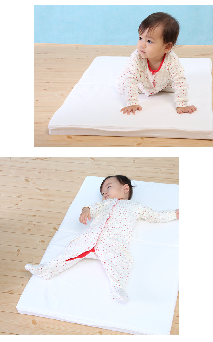 ミニサイズ 小さなサイズで大きく支える 赤ちゃんを支える4.5cm厚のしっかりマットレス 適度な硬さで赤ちゃんの背骨をサポート 敷きふとん 【ベビーお昼寝サイズ(60×90cm)】 ベビー布団 敷布団 ベビーマットレス お昼ね おひるね 硬め 固め