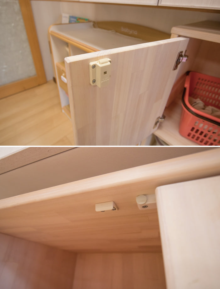 保育室ロッカー（４連）　セミオーダー家具　1mm単位でオーダーできる　法人様専用