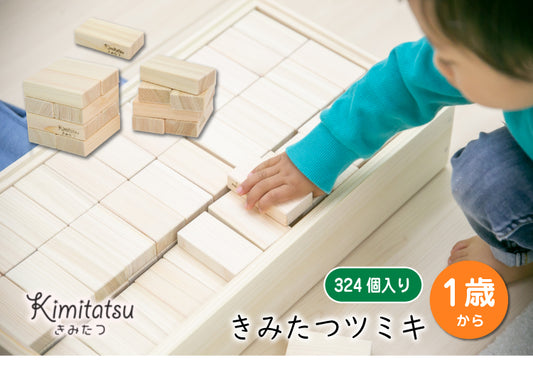 きみたつツミキ 木のおもちゃ 知育玩具 | 324個入り 1才から 遊び 木製 型はめ パズル ブロック 積木 積み木 つみき 出産祝い 幼児 ギフト オモチャ 誕生日 子供 こども 小学生 女の子 男の子 入学 入園 木工玩具 お祝い 贈り物 脳トレ kmt008-3