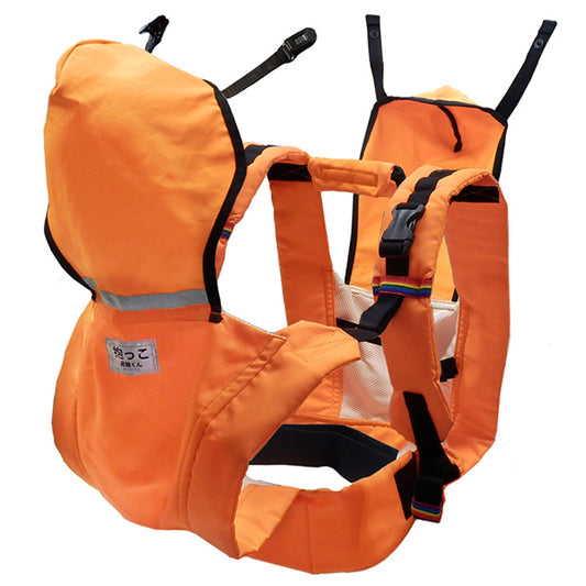 ベビー 0歳児用 2人抱きキャリー 避難用抱っこひも避難くん 保育所 託児所 専売 防災グッズ 赤ちゃん 乳児 幼児 園児 保育士 地震対策 水害 災害 防炎 おんぶ だっこ ベスト 持ち運び コンパクト たためる 安心 安全 非常時 緊急時 日本製 0歳
