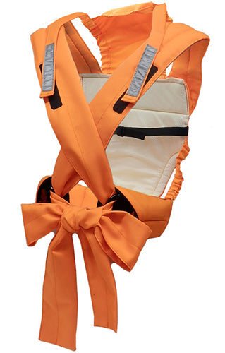 ベビー おんぶ専用 1人抱きひも式キャリー 避難用抱っこひも避難くん 防災グッズ ホイッスル付き 赤ちゃん 乳児 幼児 園児 保育士 地震対策 水害 災害 防炎 オレンジ ネイビー 持ち運び コンパクト たためる 安心 安全 非常時 緊急時 日本製 保育園 子ども園