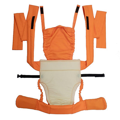 ベビー おんぶ専用 1人抱きひも式キャリー 避難用抱っこひも避難くん 防災グッズ ホイッスル付き 赤ちゃん 乳児 幼児 園児 保育士 地震対策 水害 災害 防炎 オレンジ ネイビー 持ち運び コンパクト たためる 安心 安全 非常時 緊急時 日本製 保育園 子ども園