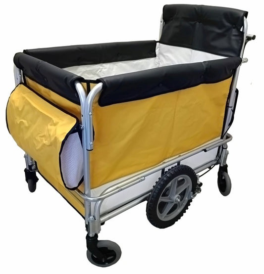 お散歩カート 五十畑工業 多人数用ベビーカート サンポカー2 4〜6人乗りタイプ 避難車 保育園 託児所 大型ベビーカー 施設向け 日本製《ノーパンクタイヤ標準装備》