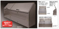 Gallery viewerに画像を読み込む, トラッシュステーション　Ｓ＃１０００｜業務用 受注生産品 ゴミ箱 ごみ 大型 1000L キャスター付 蓋つき 排水栓付 カギ止め金具付 清潔 倉庫 ゴミステーション ゴミ置き場 ゴミ捨て場 集積所 リサイクル 環境 保育園 幼稚園 保育所 子ども園
