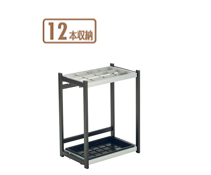 折りたたみ式傘立　Ａ型１２ １２本立｜業務用 法人向け販売商品 受注生産品 傘立て 傘入れ かさ カサ 折り畳み式 スチール製 スタンド 大容量 大型 大きい 学校 保育園 幼稚園 保育所 子ども園 公共施設 ロビー 受付 玄関
