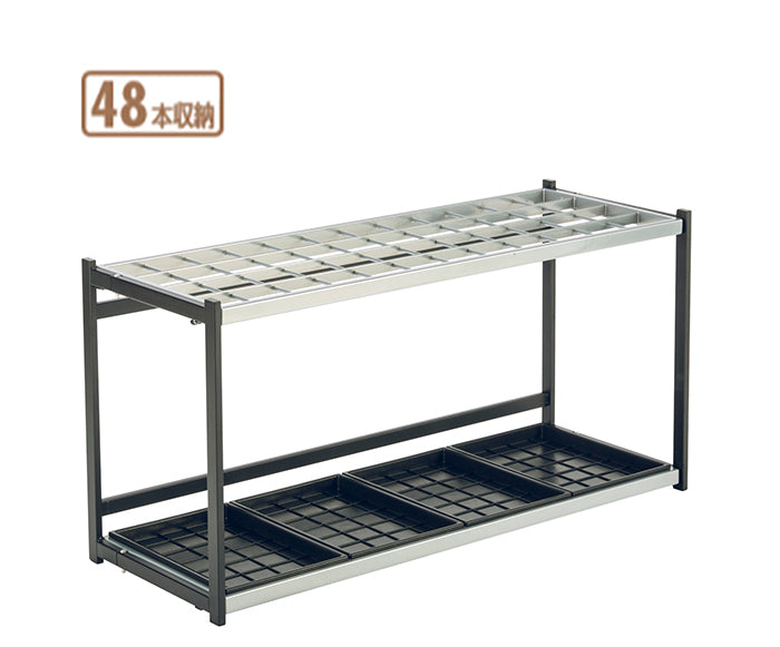 折りたたみ式傘立　Ａ型４８ ４８本立｜業務用 法人向け販売商品 受注生産品 傘立て 傘入れ かさ カサ 折り畳み式 スチール製 スタンド 大容量 大型 大きい 学校 保育園 幼稚園 保育所 子ども園 公共施設 ロビー 受付 玄関